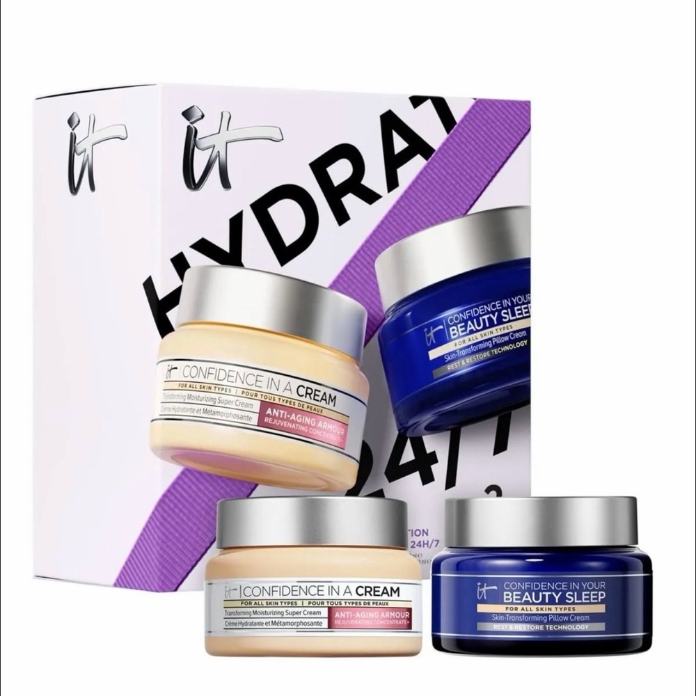 IT Cosmetics Confidence Cream Duo Day and Night Cream $99 retail